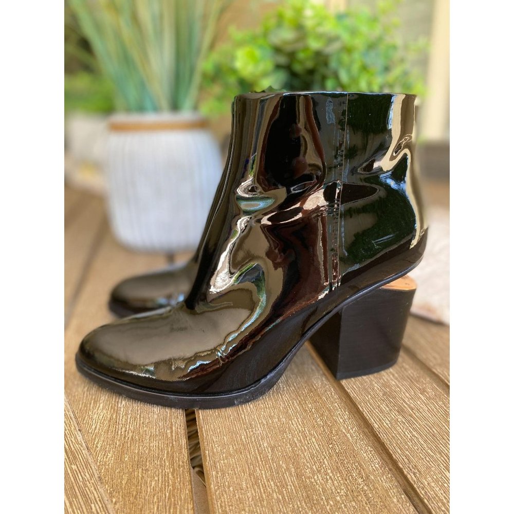 Alexander Wang Patent Leather Gabi Booties Black - Picture 6 of 13